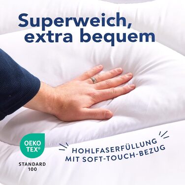 Чотирисезонна ковдра John Cotton 155x220 см - дихаюча 3-в-1 ковдра для літа та зими | Сертифікат Oeko-Test | Тепла ковдра | Ковдра 155 x 220 см