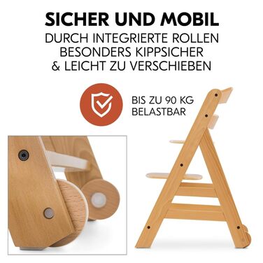 Дитячий стільчик Hauck Alpha Move Newborn Set - регульований, з підставкою для новонароджених та піднос