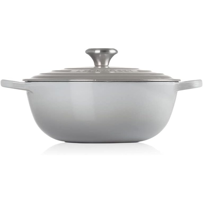 Каструля Le Creuset Marmite Signature 26 см, перламутрово-сіра, чавунна
