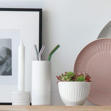 Ваза Like. by Villeroy & Boch it's my home Vase L Mineral, зелено-біла ваза з порцеляну для квіткових композицій