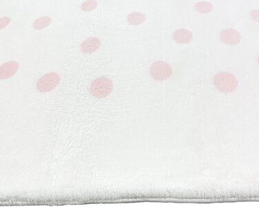 Килим Dream Children's Rug Stars антрацит (160x230 см, Cream/Pink Dots) пухнастий м'який легкий догляд