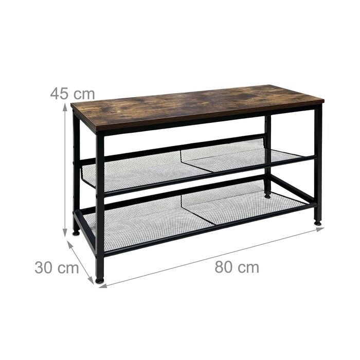 Стелаж для взуття Relaxdays у стилі індустріального лофту