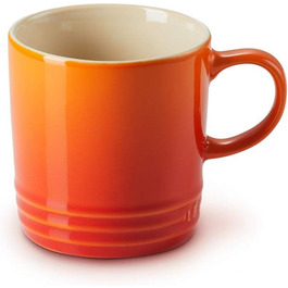 Чашка Le Creuset з ручкою, 350 мл, кераміка, 12 см, вогнетривка, червона, 91007235090000