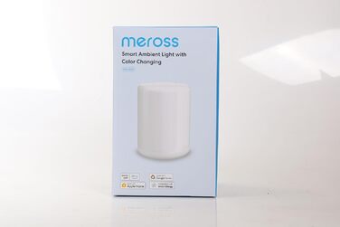 Світлодіодний приліжковий світильник meross Wi-Fi, з можливістю затемнення, сумісний з Apple HomeKit, Alexa, Google Home