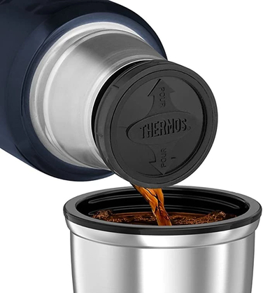 Термос THERMOS STAINLESS KING з подвійними стінками, темно-синій, 1,2 л