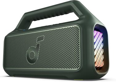Soundcore Boom 2 - Портативна Bluetooth Колонка, 80W, Сабвуфер, LED, IPX7, 24h, USB-C, BT 5.3