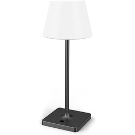 LED настільна лампа Infray з акумулятором, диммування, IP44, для дому та вулиці (чорний)