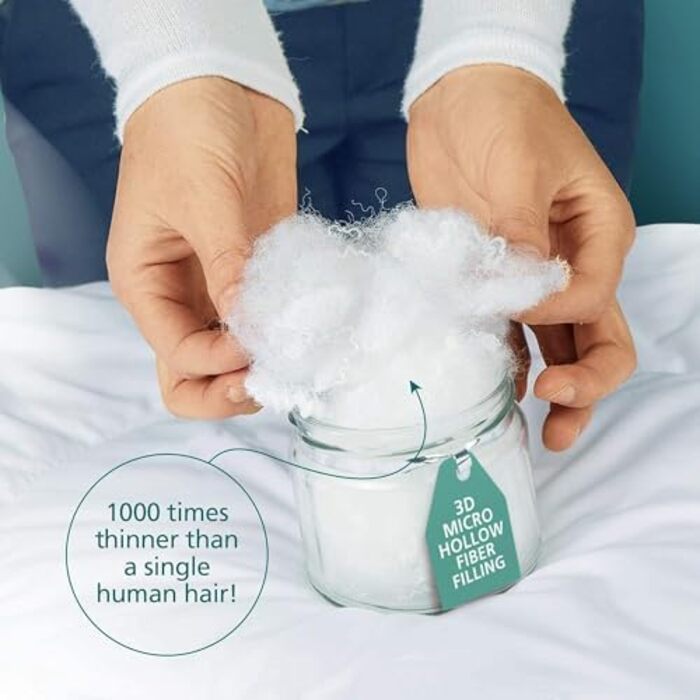 Ковдра стегане 135x200 см, мікрофібра, 300 GSM, сертифікат Oeko-Tex, для алергіків, дихаюча, виготовлена в ЄС, пральна, ковдра для сну