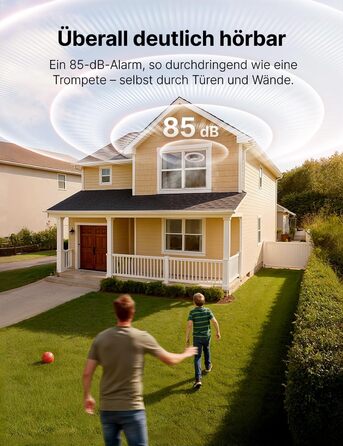 X-Sense Розумний димовий датчик з Wi-Fi, EN 14604, нічний режим, 10 років служби, змінна батарея, керування через додаток, XS0E-iR, білий