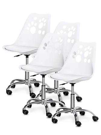 Комплект (4шт) дитяче крісло Evo-Kids Indigo White (арт H-232 W/W-Х4)
