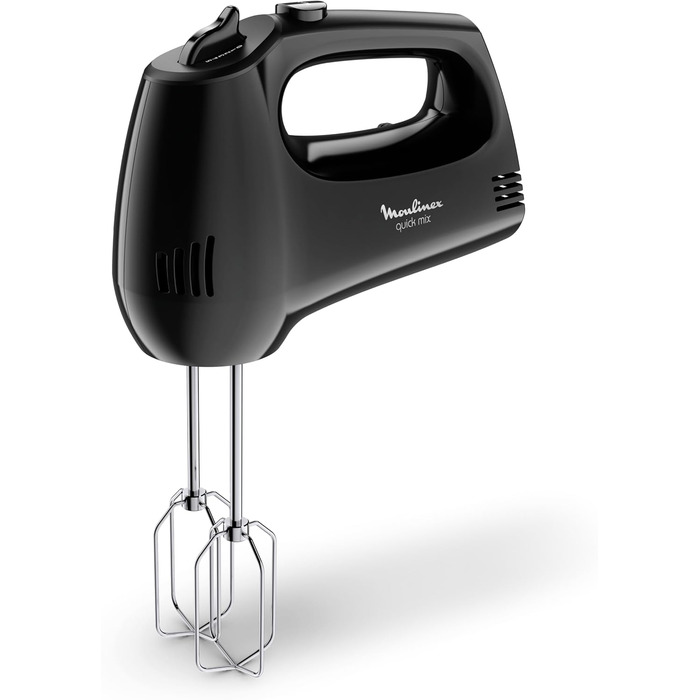 Міксер ручний Moulinex Quickmix HM3108 300 Вт, 5 швидкостей, нержавіюча сталь, чорний