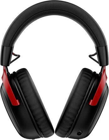Ігрова гарнітура HyperX Cloud III: 53-мм драйвери, Memory Foam, DTS, мікрофон з шумозаглушенням, USB-C/USB-A/3,5mm, для PC, PS5, PS4, Xbox, Switch, Mac (Cloud III S 2025 Edition, чорний/червоний)