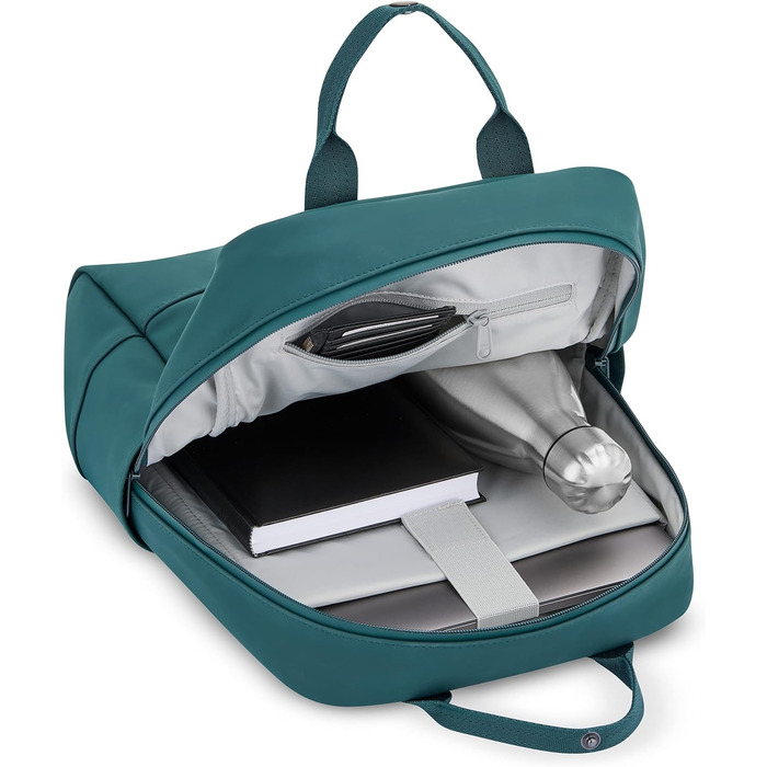 Рюкзак для жінок - Елегантний денний рюкзак з 14-дюймовим відділенням для ноутбука для університетської бізнес-школи - Сучасні міські рюкзаки - водовідштовхувальні (бірюзові)
