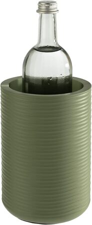 Охолоджувач для пляшок APS ELEMENT з бетону - з зручною для меблів нижньою стороною - для пляшок 0,7-1,5 л - Ø 12/10 см, висота 19 см, чорний (зелений, ребристий, одинарний)