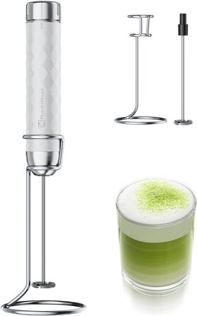 Електричний пінний міксер Maestri House LunaFro 2.0: бездротовий, з регулюванням швидкості та підставкою з нержавіючої сталі