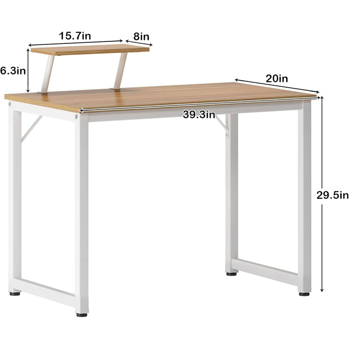 Комп'ютерний стіл SDHYL 100 см: сучасний дизайн, полиці для зберігання, ідеальний для дому та офісу