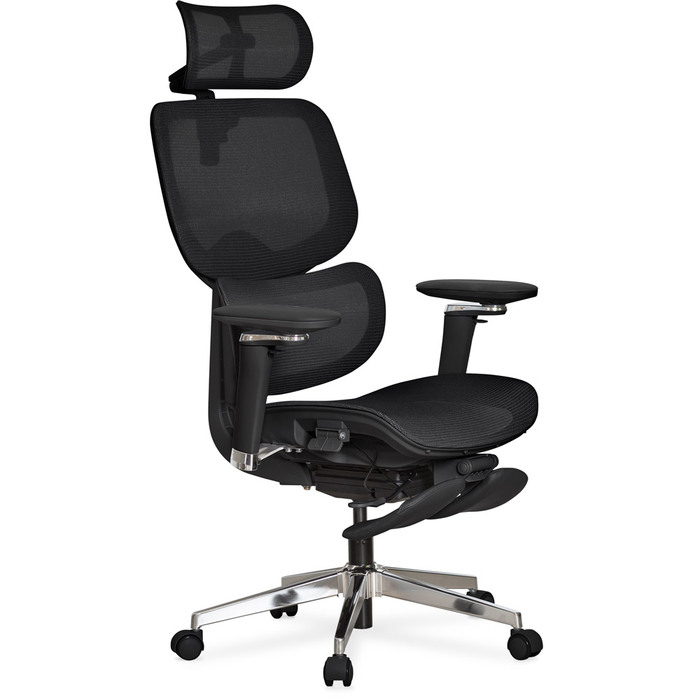 Крісло Mealux D2 Air Plus Black (арт. HF-D2 M/B)