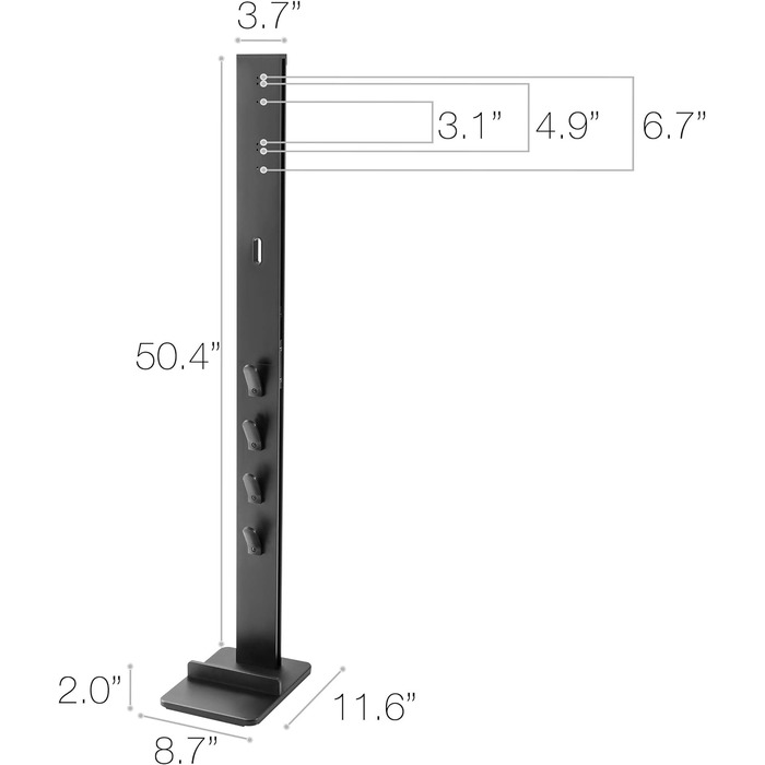 Підставка та тримач для аксесуарів Pure Urban для органайзера док-станції Dyson V15-V6