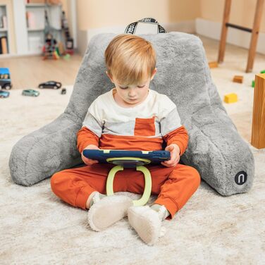 Підкушник Nestlé Pelz для читання та відпочинку в ліжку, штучне хутро, з підлокітниками, для дорослих та дітей, салатовий колір