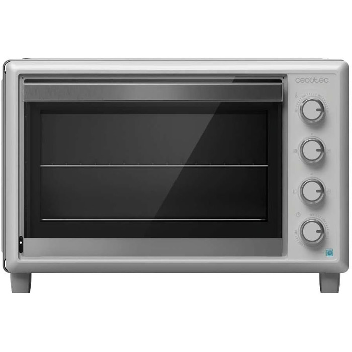Конвекційна піч Cecotec 46 літрів Bake&Toast 4600 White Gyro. 2000 Вт, внутрішнє освітлення, 12 функцій, температура до 230°C, подвійне скло, з обертовим шампуром, білий