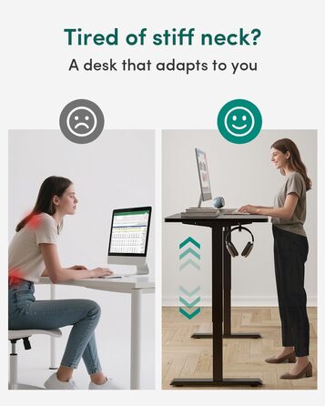 Електричний стіл Cubiker з регулюванням висоти, T-подійна металева ніжка, пам'ять налаштувань, антиколізійна система, біла стільниця