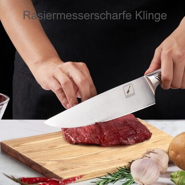 Набір кухонних ножів Imarku 14-ти частинний з бруском для заточування, японський кухонний набір преміум-якості, ідеальний подарунок