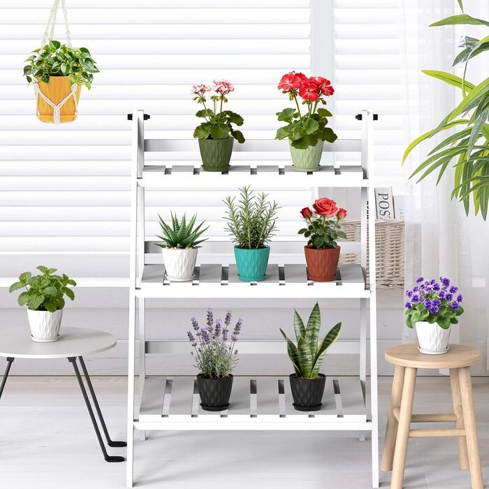 Набір горщиків для квітів 5 шт. об'ємом 20 см, пластикові горщики Dick з підставкою та дренажними отворами, горщик-пересадочний з 3D-фактурою для монстери, герані та кімнатних рослин (зелений, Ø 10,2 см, 5 шт.)