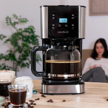 Кавомашина Cecotec Coffee 56 Heat: 12 чашок, 1.3л, сталь, LCD, програмування, автоматичне відключення