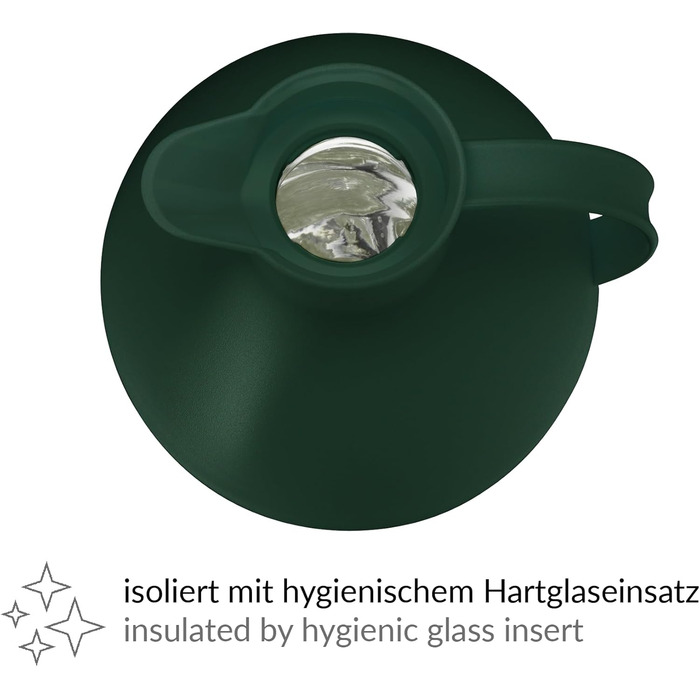 Термос Alfi Kugel 0.94л Smoke Pine Green: дизайнерський термос з нержавіючої сталі, BPA-free