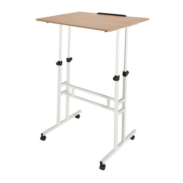 Робочий стіл / Комп'ютерний стіл СТАНЦІЯ I 80 x 60 см білий / дуб hjh OFFICE