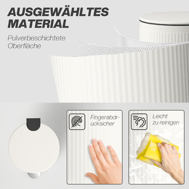 Відро для сміття 30 л з м'яким закриттям кришки та педаллю, внутрішній відрізок з металу, чорного кольору, розміри 36 x 30 x 60,5 см