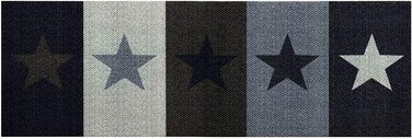 Кухонний бігун ri кухонний килим килим бігун міст зірки зірки / можна прати, розмір Дизайн (близько 45 x 145 см, зірки / різнокольорові)