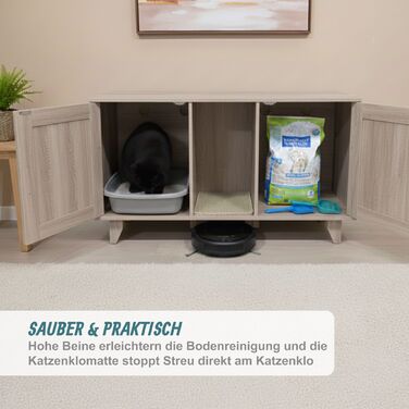 Relaxdays XXL комод для котячого туалету