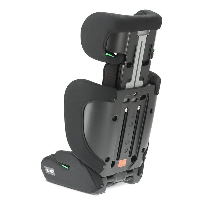 Автокрісло Deryan Charlie i-Size 100-150 см, 9-36 кг, 3.5-12 років, Чорне - з ременями безпеки, регульований підголівник, бічний захист