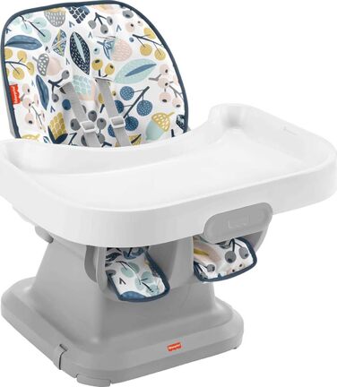 Дитячий стільчик Fisher-Price SpaceSaver, морська хвиля, портативний, для малюків та дітей, легко миється