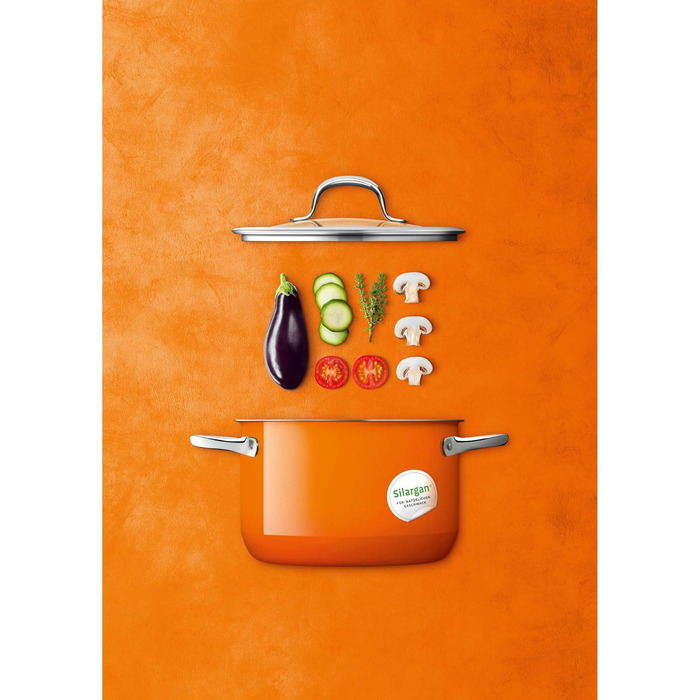 Скляна кришка для каструль та сковорідок Silit Passion, 20 см, термостійке скло з металевою ручкою, підходить для посудомийки