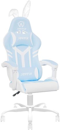 Ігрове крісло joyfly блакитно-біле