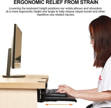 Кріплення для клавіатури BigTron з клемою, чорний колір, нове дизайну