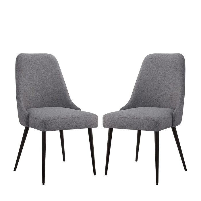 Набір кухонних стільців Ball & Cast (2 шт.), сірий колір, сучасний дизайн, металеві ніжки