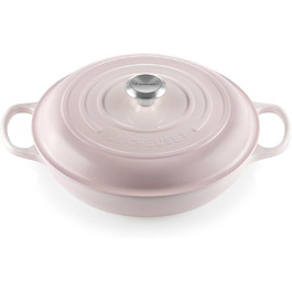 Le Creuset Signature Чавунний горщик Gourmet, Ø 30 см, 3,5 л, для всіх плит (включно з індукцією), Рожевий Shell, 21180307774430