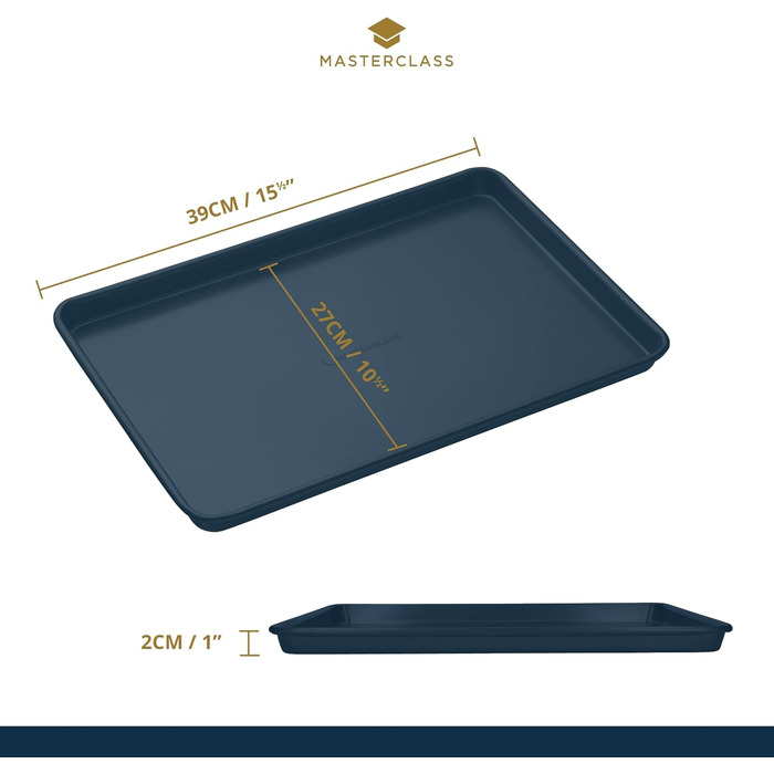 Форма для випікання хліба MasterClass 900г з антипригарним покриттям PTFE, PFOA та BPA-free, з вуглецевої сталі 1 мм, 23x13 см, з захисним чохлом, сіра