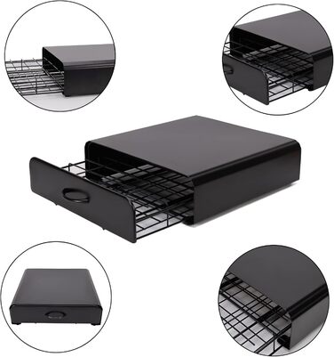 Організатор для капсул Tassimo: висувна шухляда для капсул кави та підставка під машину 2-в-1 (з вигнутим ручками)