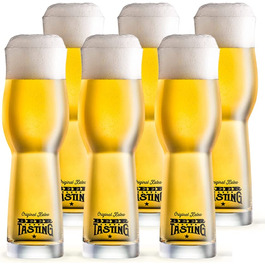 Келихи для дегустації пива KALEA 6 x 0,3 л, оригінальні келихи для дегустації пива, пивний келих з розширеним краєм рота