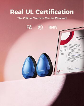 Електричні грілки для рук OCOOPA 2 шт., стильні, у формі діаманта з магнітом, перезаряджаються, для жінок, подарунок на Новий рік, для Рейно, піших прогулянок, кемпінгу, блакитні