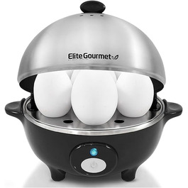 Елітна кухня EGC-508 Maxi-Matic Яйцеварка та браконьєр для яєць з піддоном з нержавіючої сталі, з антипригарним покриттям