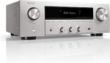 Denon DRA-900H 2.2-канальний 145W 8K AV підсилювач із вбудованим HEOS - сріблястий