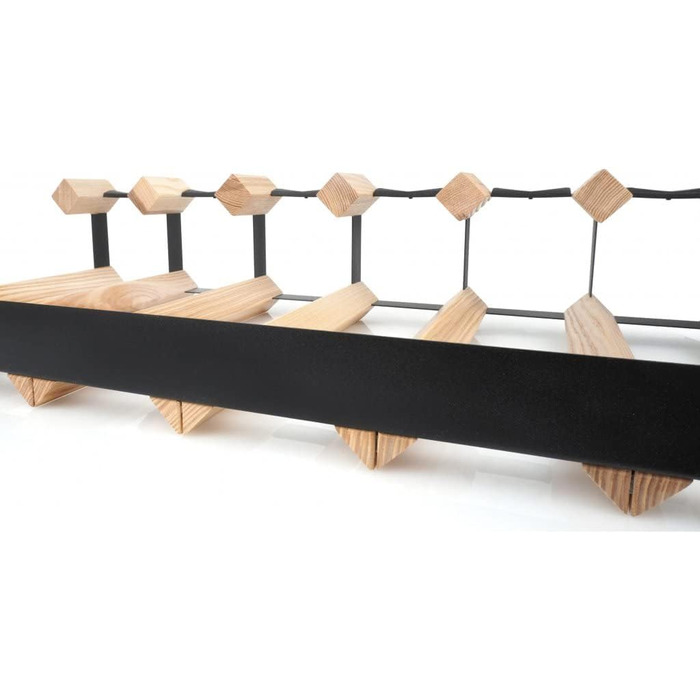 Стильна полиця для вина RAXI™ Show Premium з ешченого дерева на 2 пляшки, дизайн преміум-класу