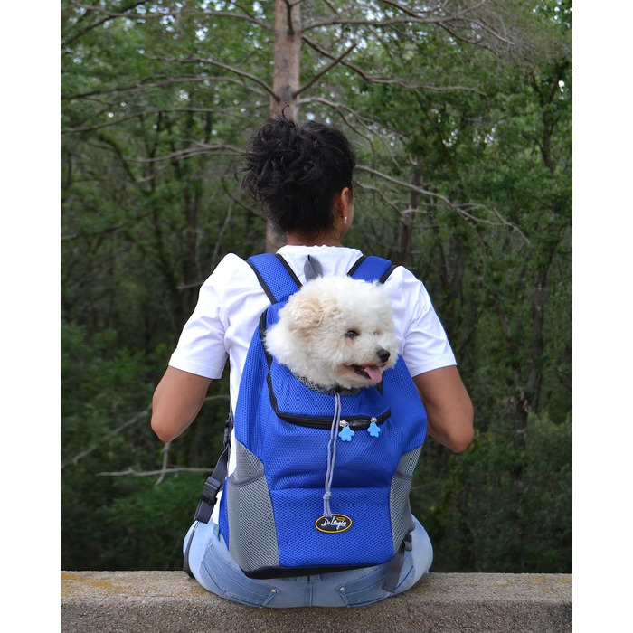 Рюкзак для собак і котів - Рюкзак для тварин - Сумка для тварин - Рюкзак для собак - Дихаюча сумка для собак - Рюкзак для тварин дихаючий і складаний. (Маленький, чорний)Di LAngelo - Рюкзак собаки/коти - Рюкзак для домашніх тварин - Сумка для домашніх тва