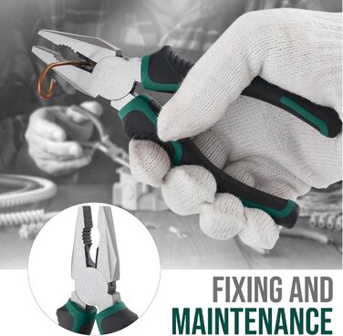 Набір інструментів Hi-Spec 25 предметів зелений компактний для дому та офісу: базовий набір для ремонту в кейсі