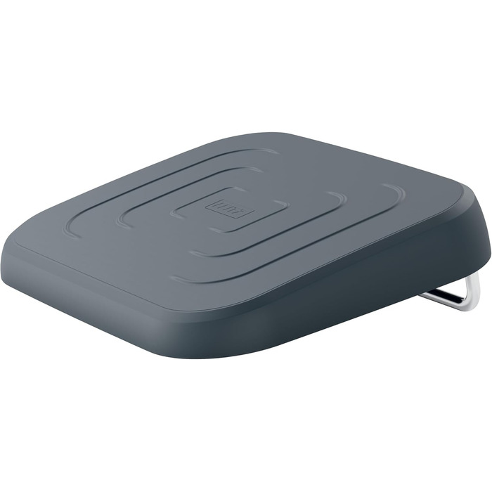 Підніжка для столу Leitz, регульована, для офісу та дому, знімає біль у спині та плечах, тканинний чохол, сертифікат IGR, серія Ergo Cosy, сіра, 53710089